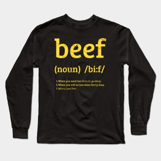 What's Beef? Original Aesthetic Tribute 〶 Long Sleeve T-Shirt